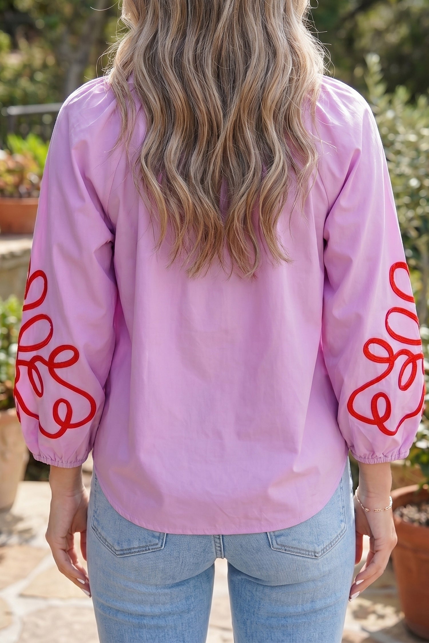 Lavender Bouquet Blouse