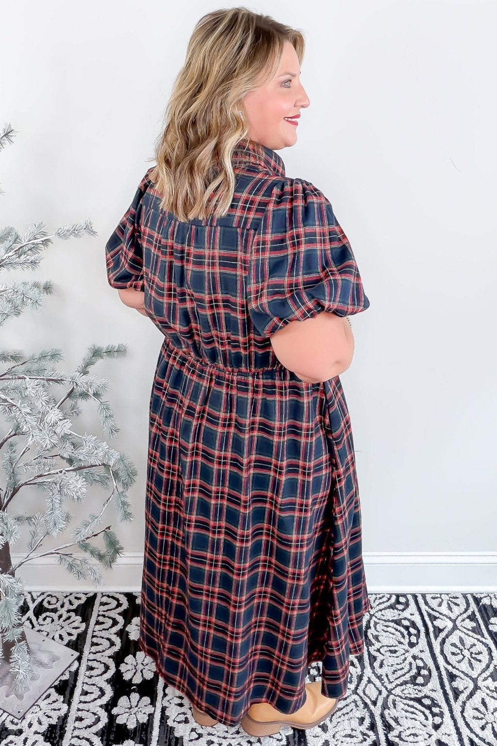 Timeless Tartan Belted Dress
