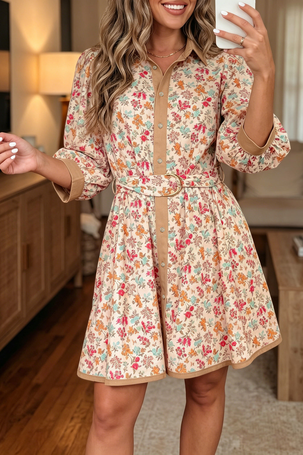 Southern Sunset Floral Dress