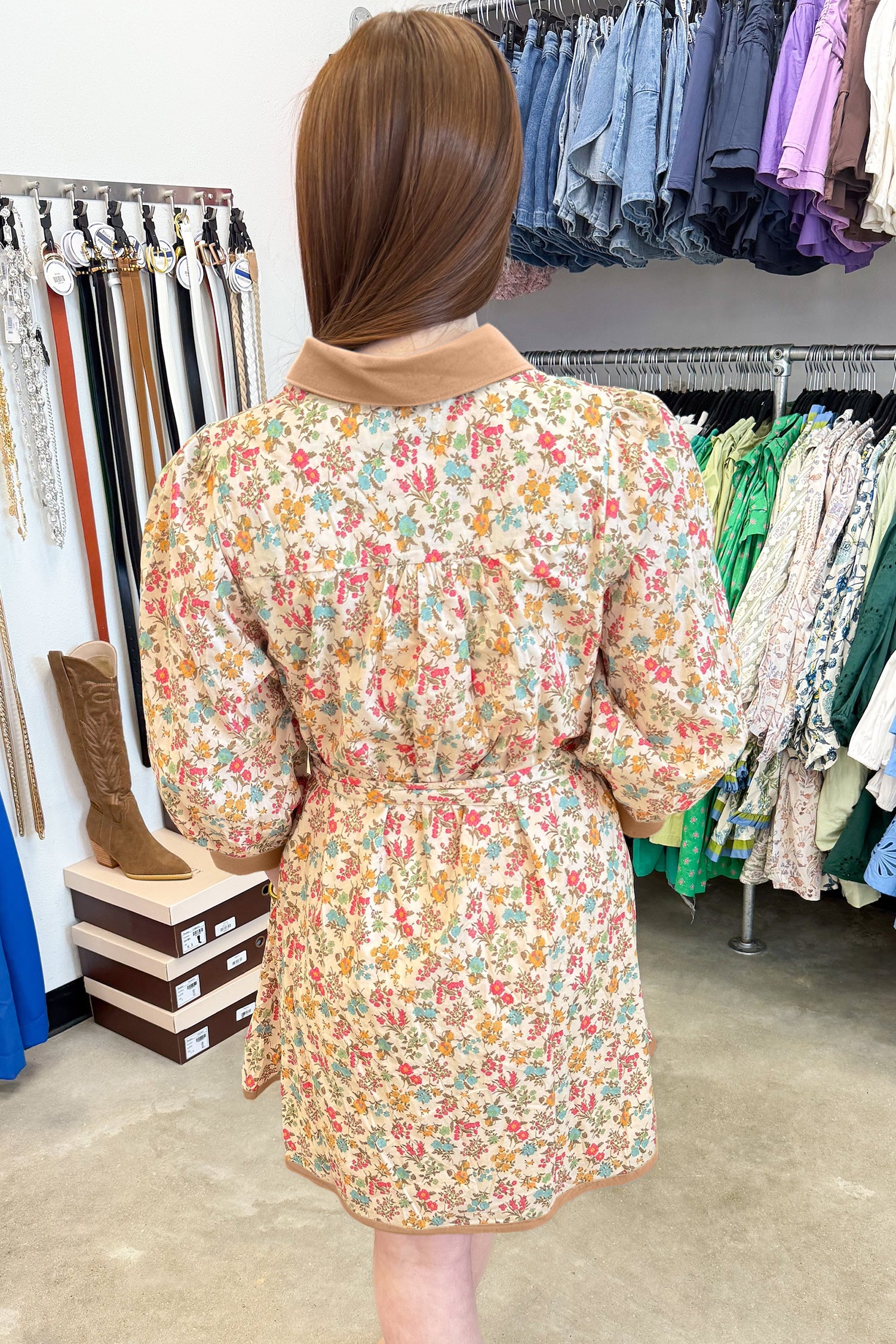Southern Sunset Floral Dress