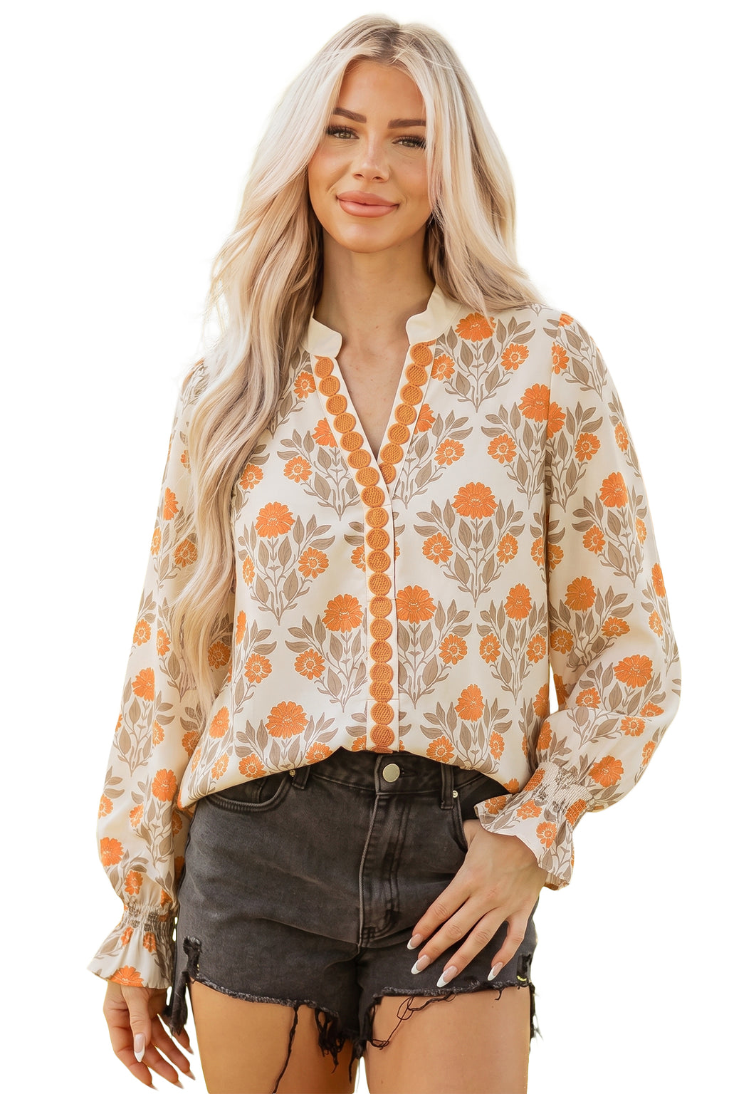 Pumpkin Petals Blouse