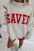 Saved By Grace Embroidered Sweatshirt