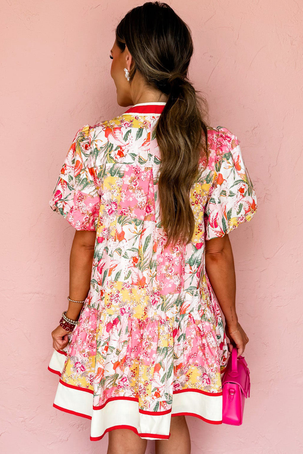 Wild Rose Ruffle Dress