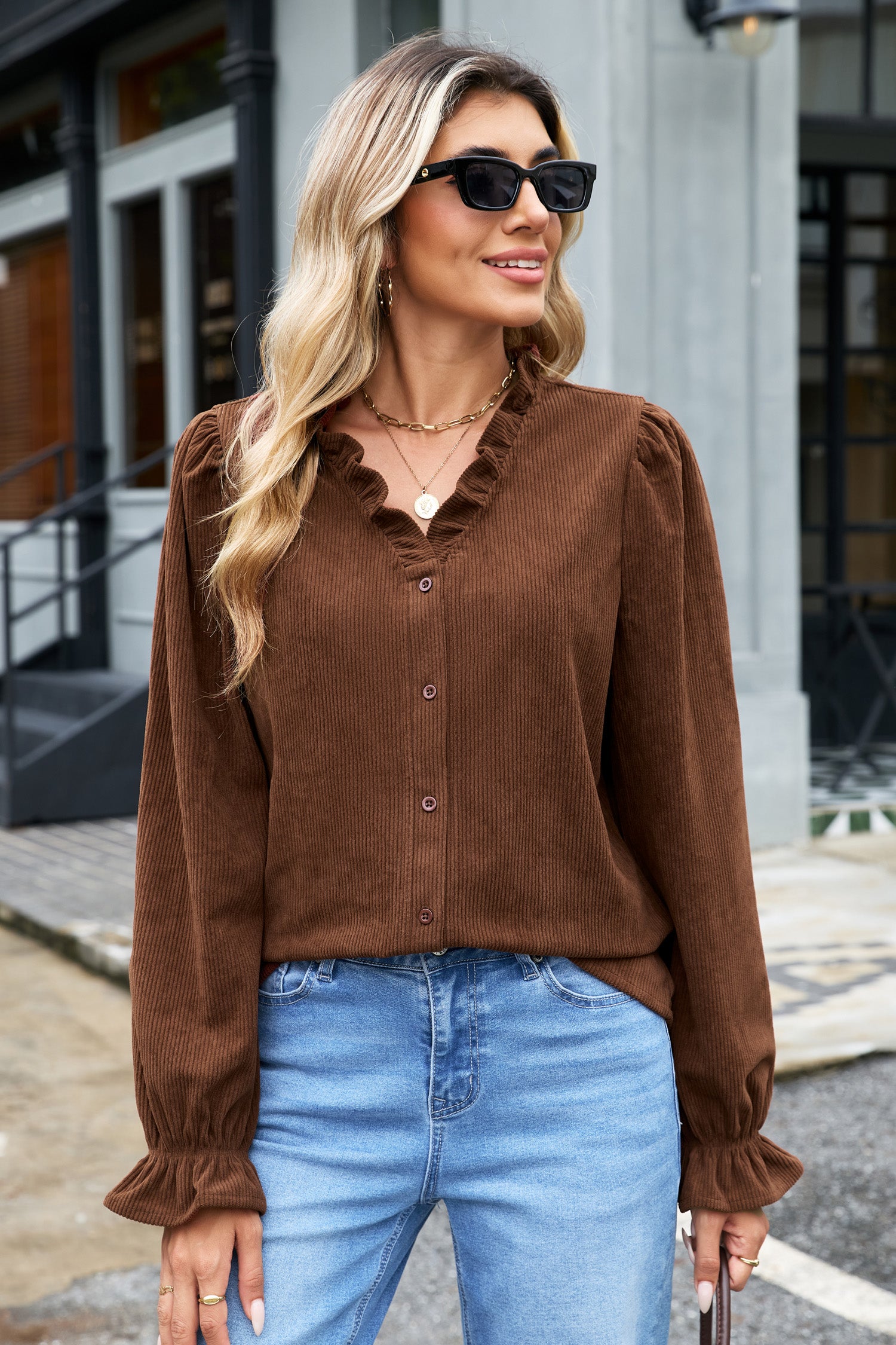 Coffee Date Corduroy Shacket