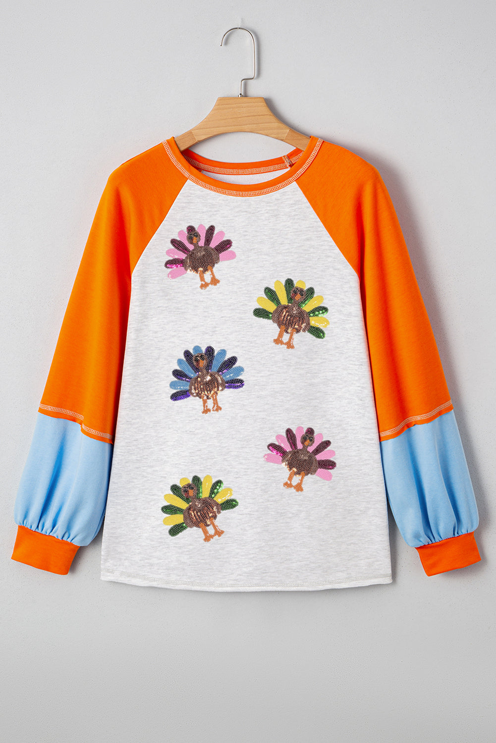 Thankful & Sparkly Raglan Top