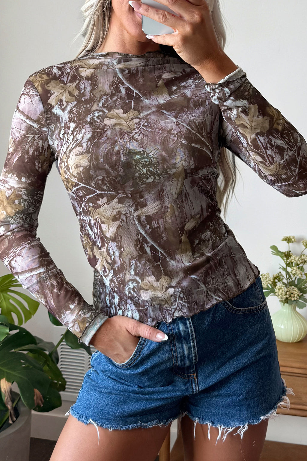 In The Garden Mesh Top