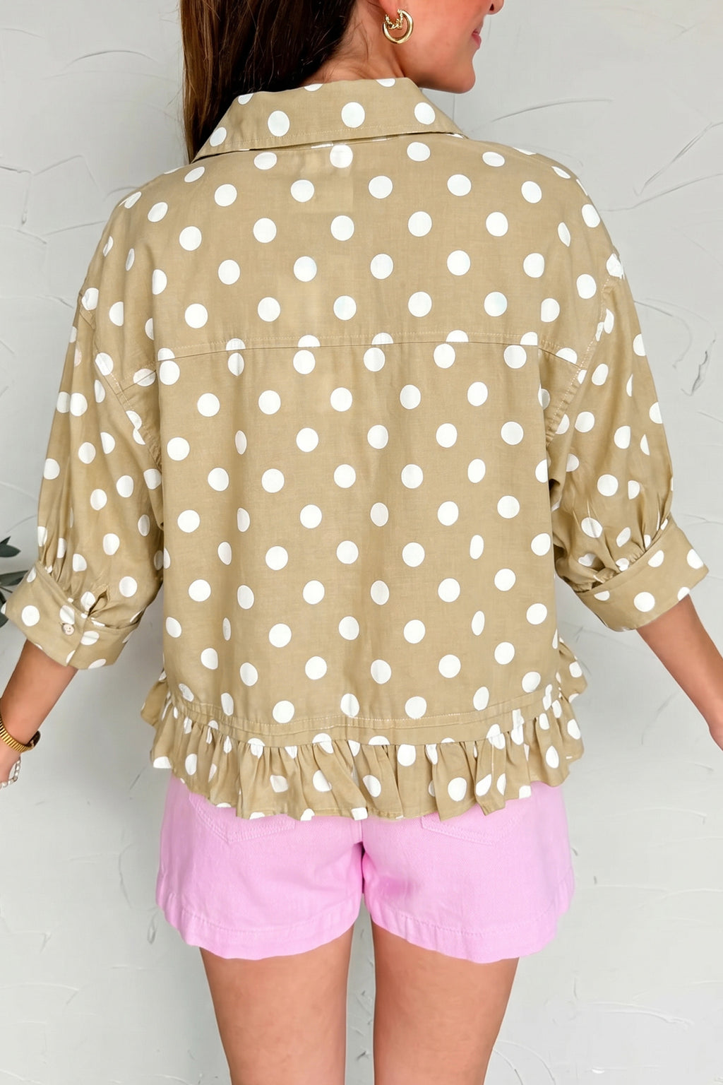 Sweet Dot Ruffle Top