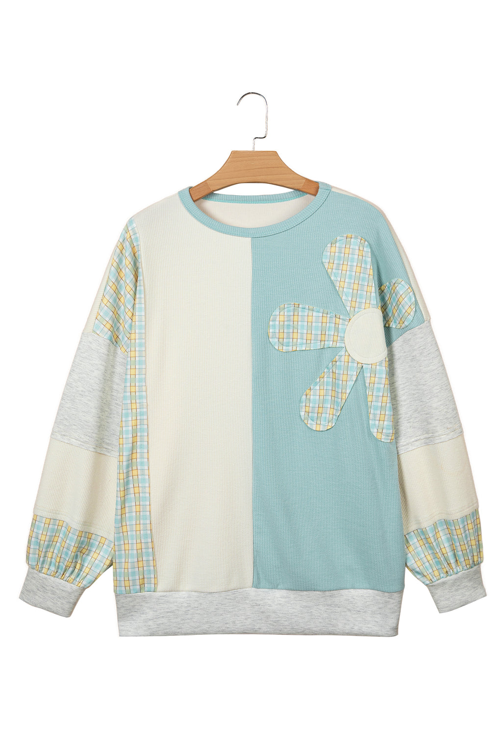 Country Blue Patchwork Top