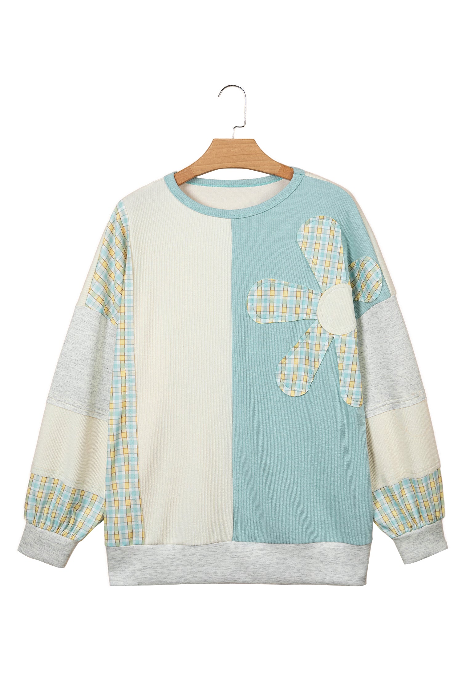 Country Blue Patchwork Top