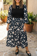 Moonlit Floral Dress