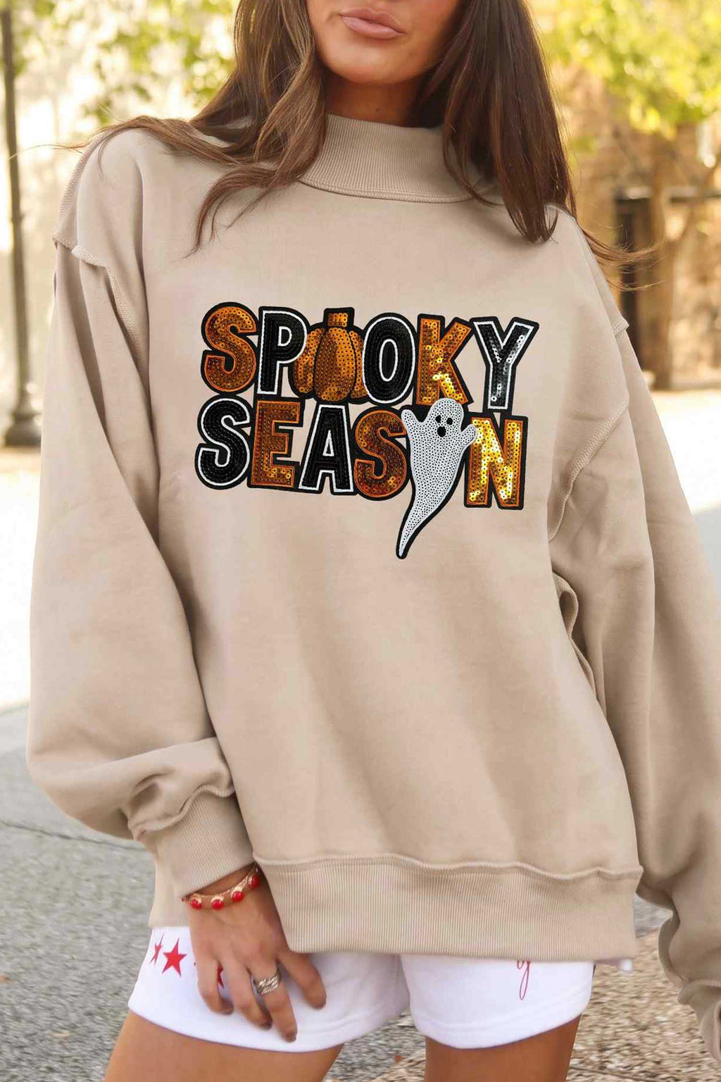Spooky Season Sequin Sweatshirt
