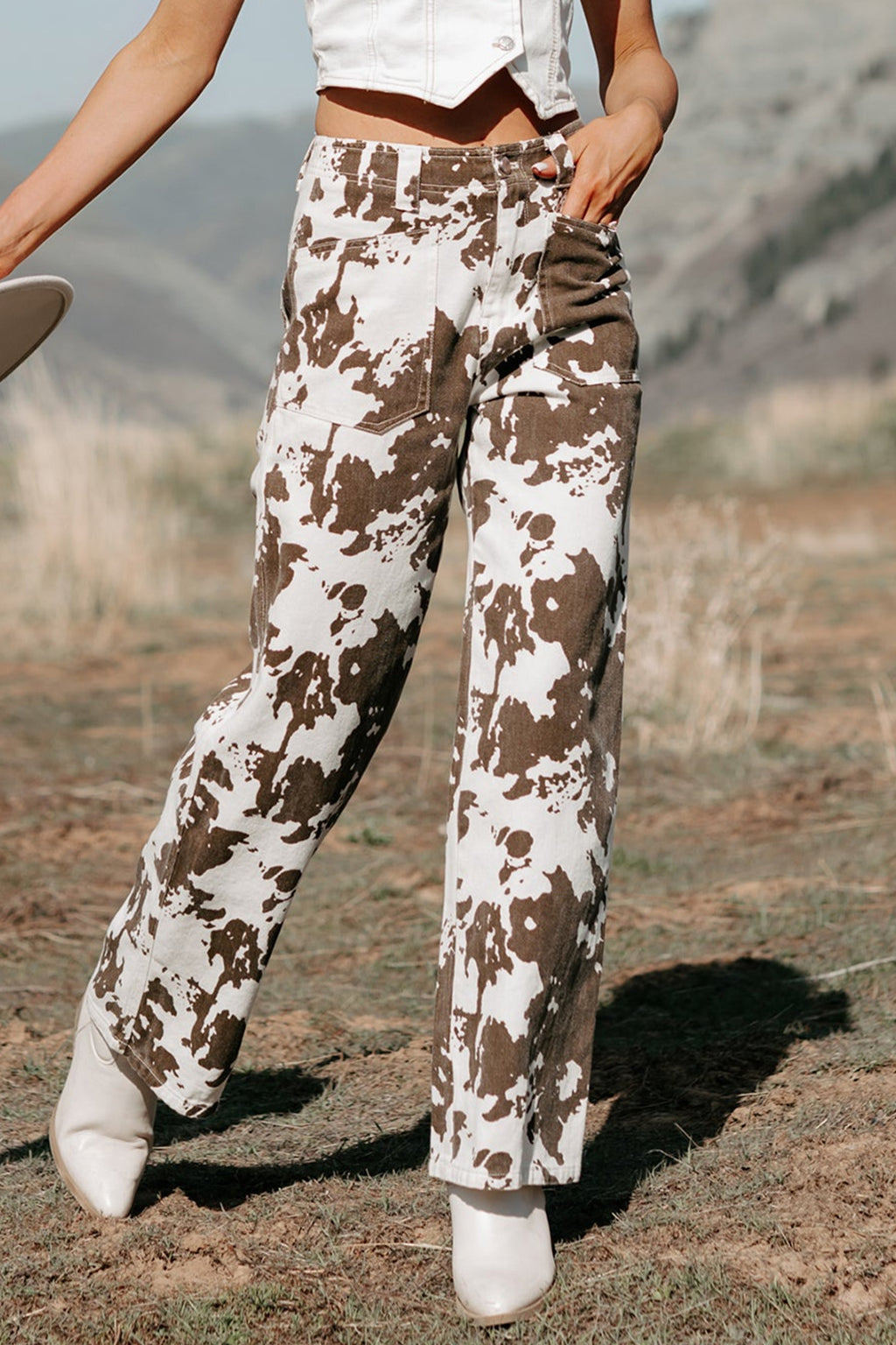 Moo-ve Over Cow Print Jeans