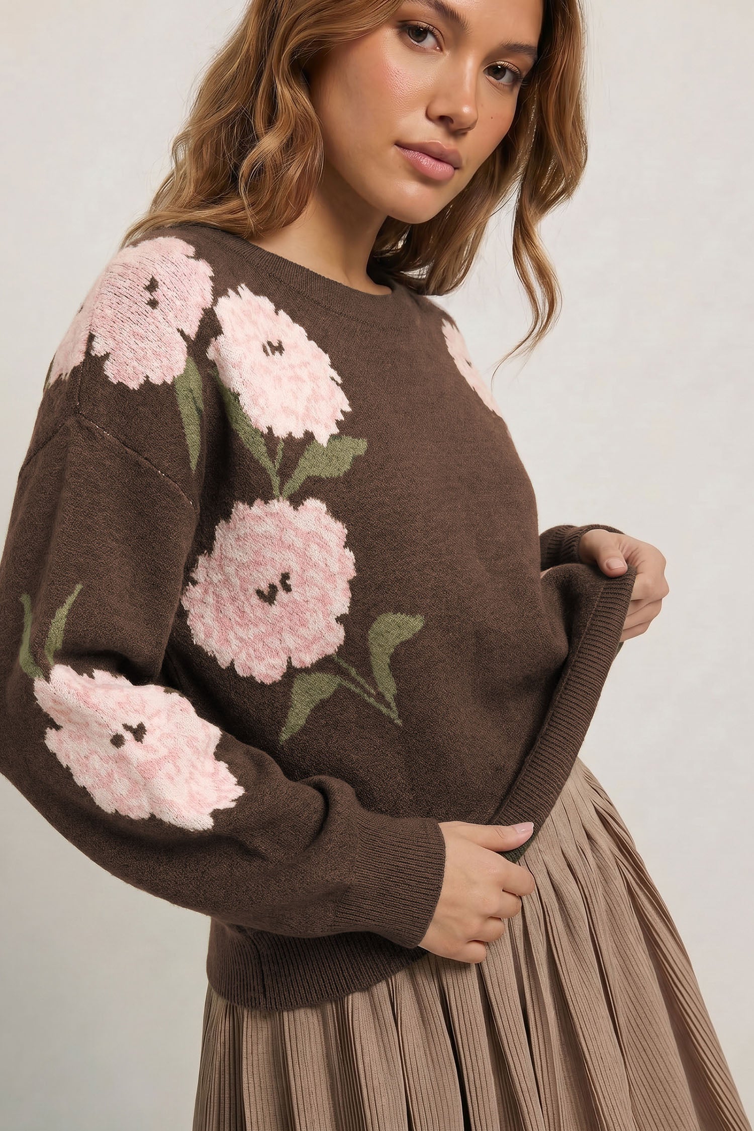 Fireside Floral Sweater