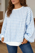 Bluebell Gingham Sweatshirt