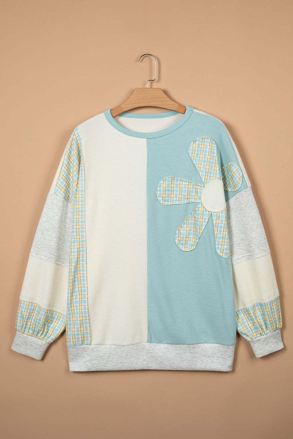 Country Blue Patchwork Top
