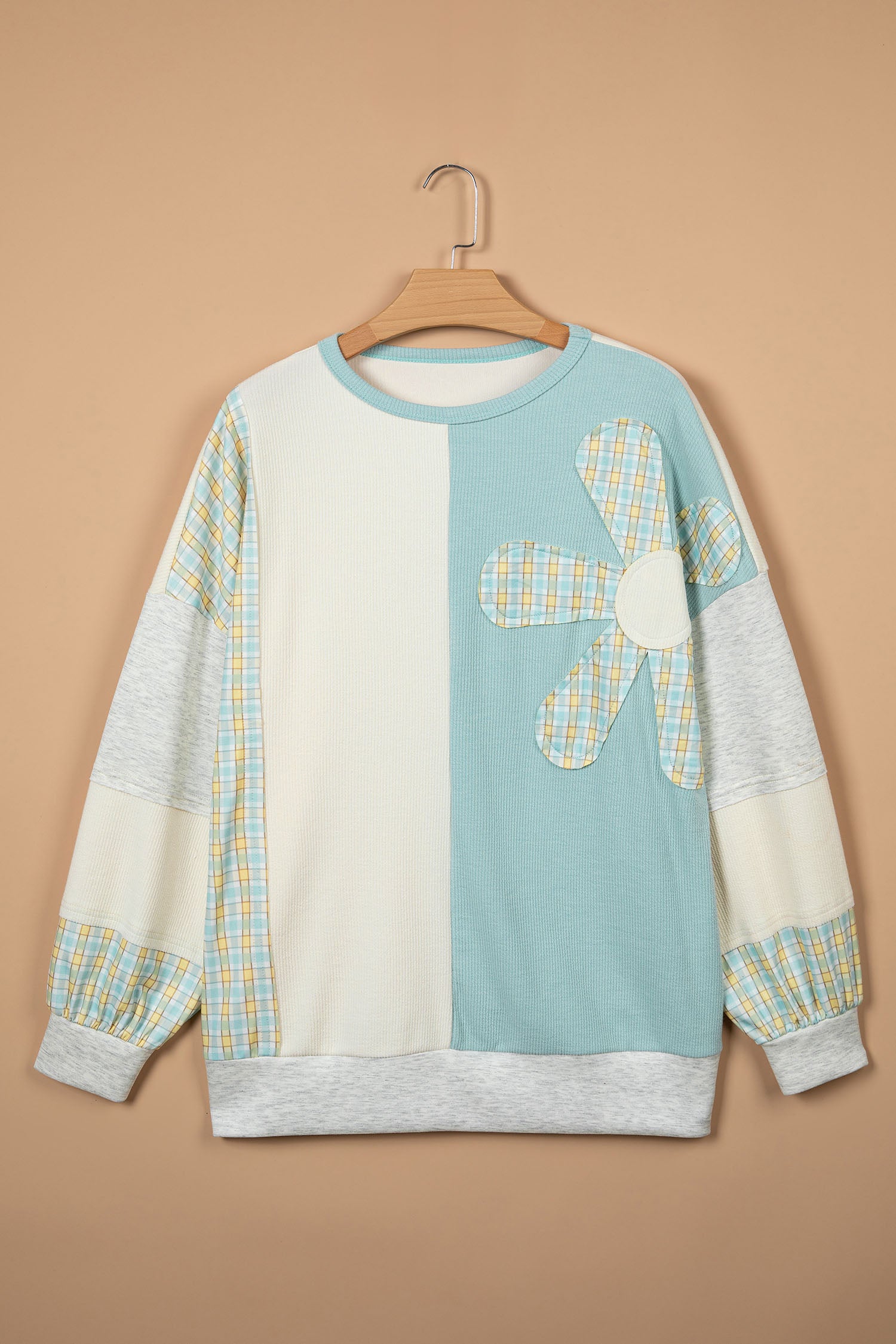 Country Blue Patchwork Top