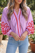 Lavender Bouquet Blouse