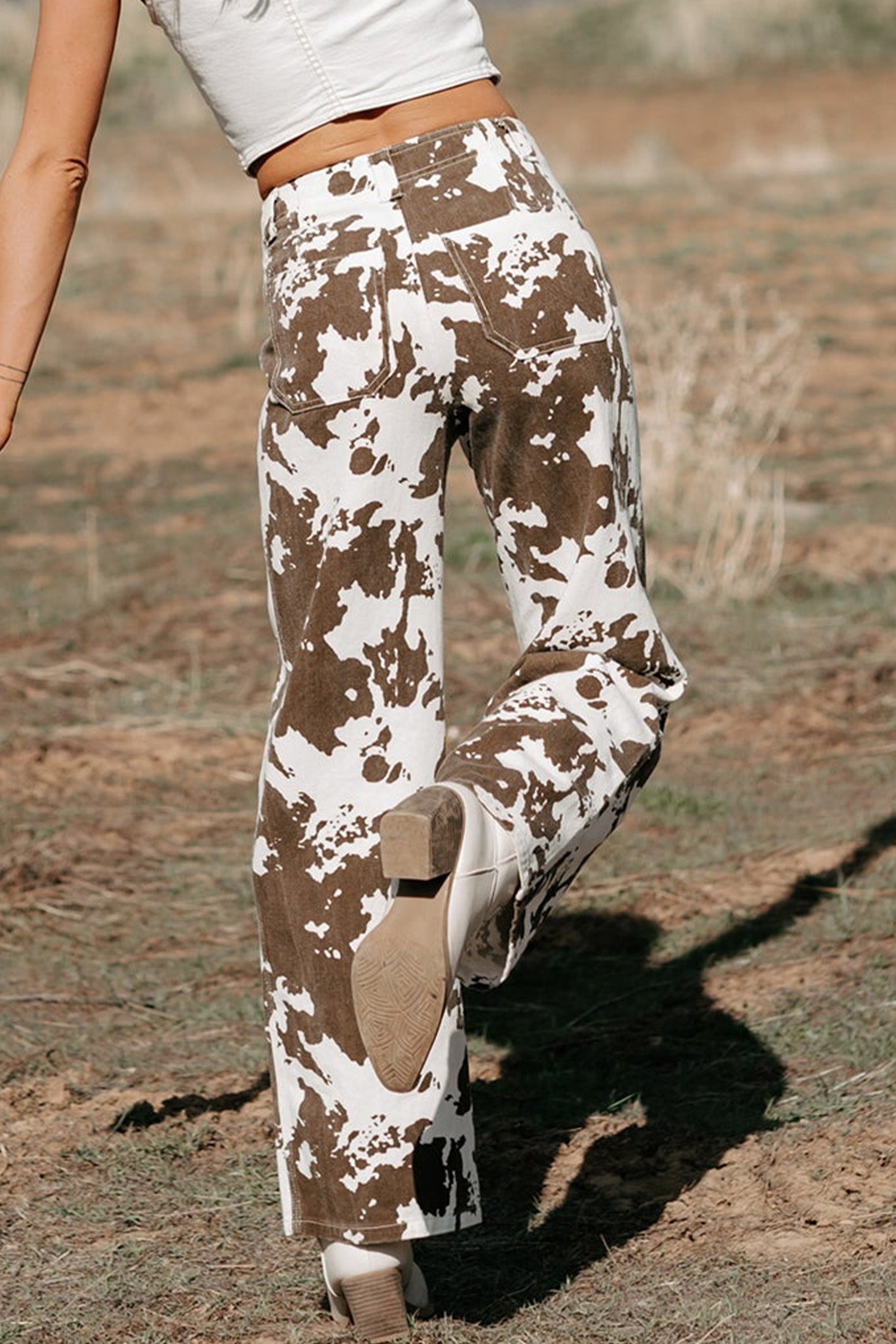 Moo-ve Over Cow Print Jeans