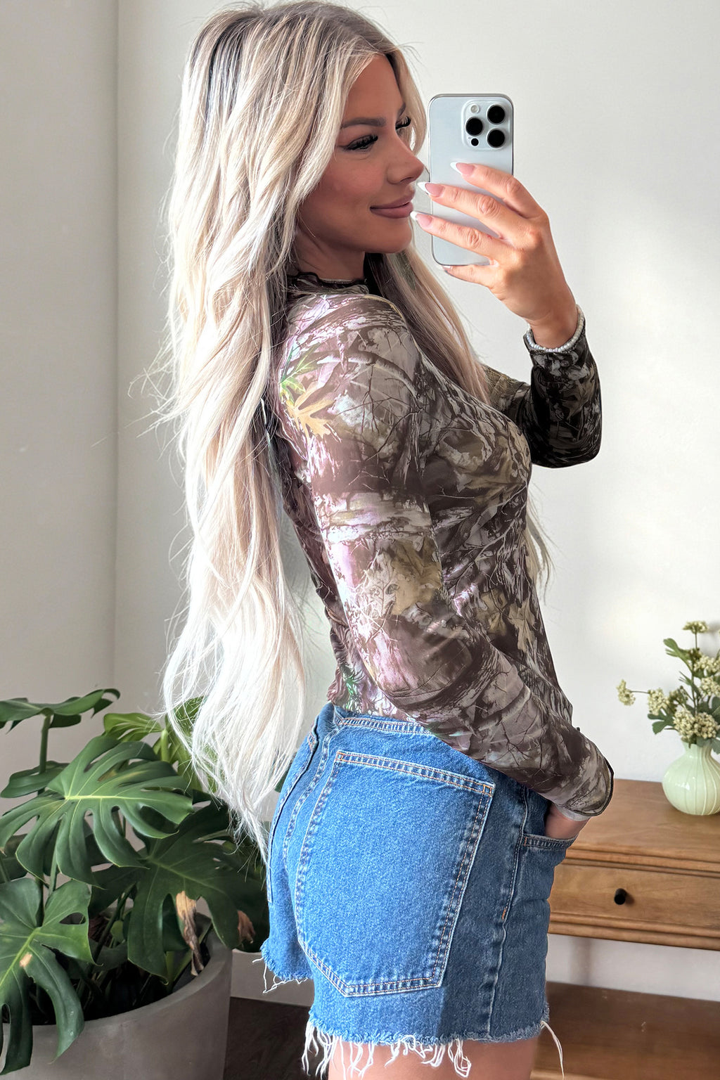 In The Garden Mesh Top