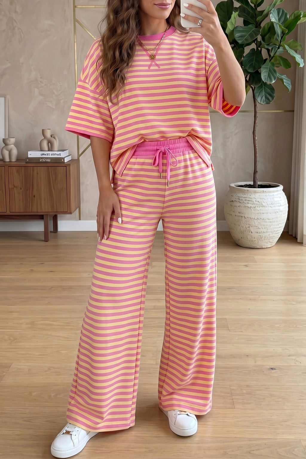 Cozy Colorblock Two-Piece Set