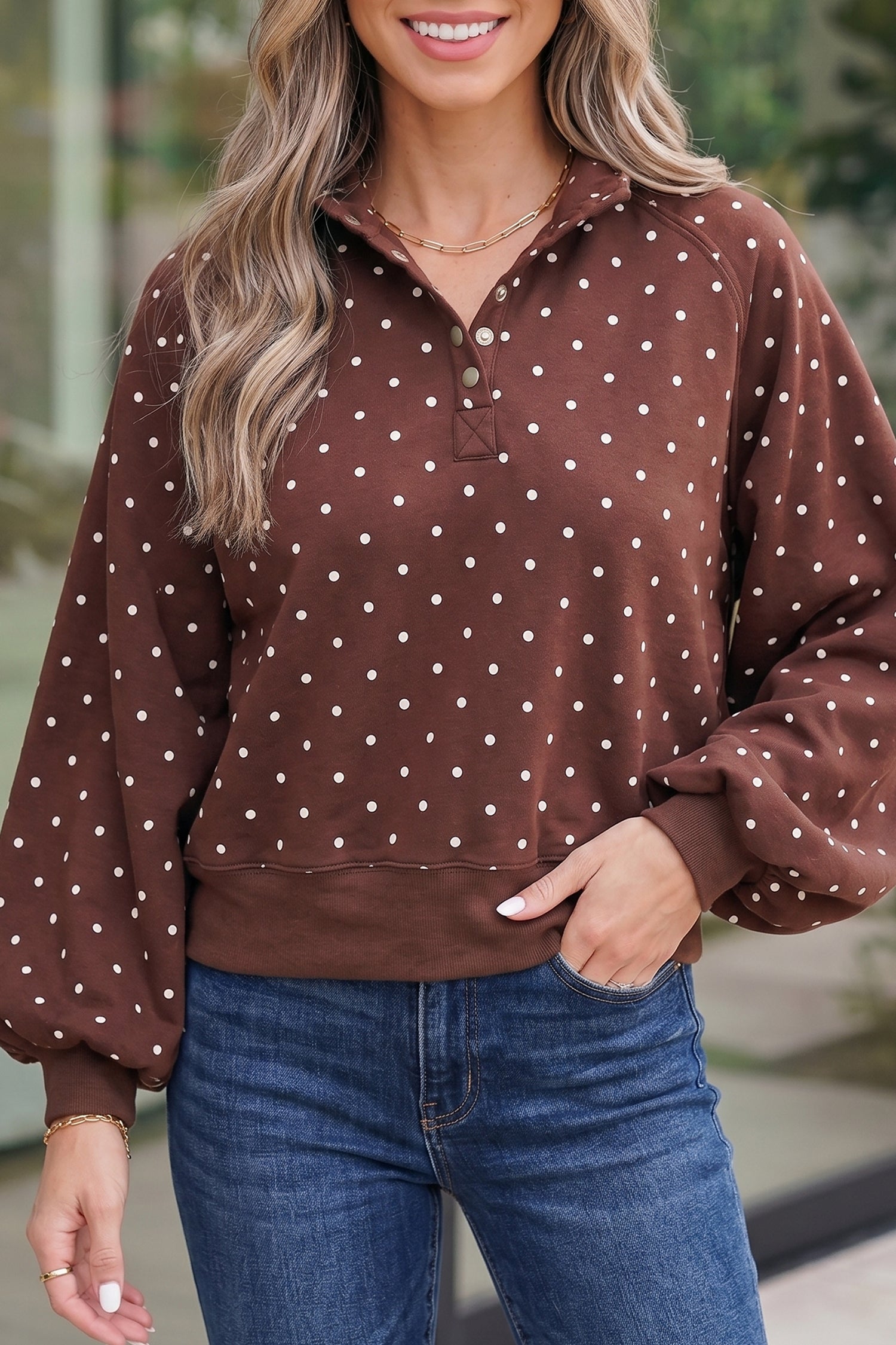 Pretty Polka Pullover