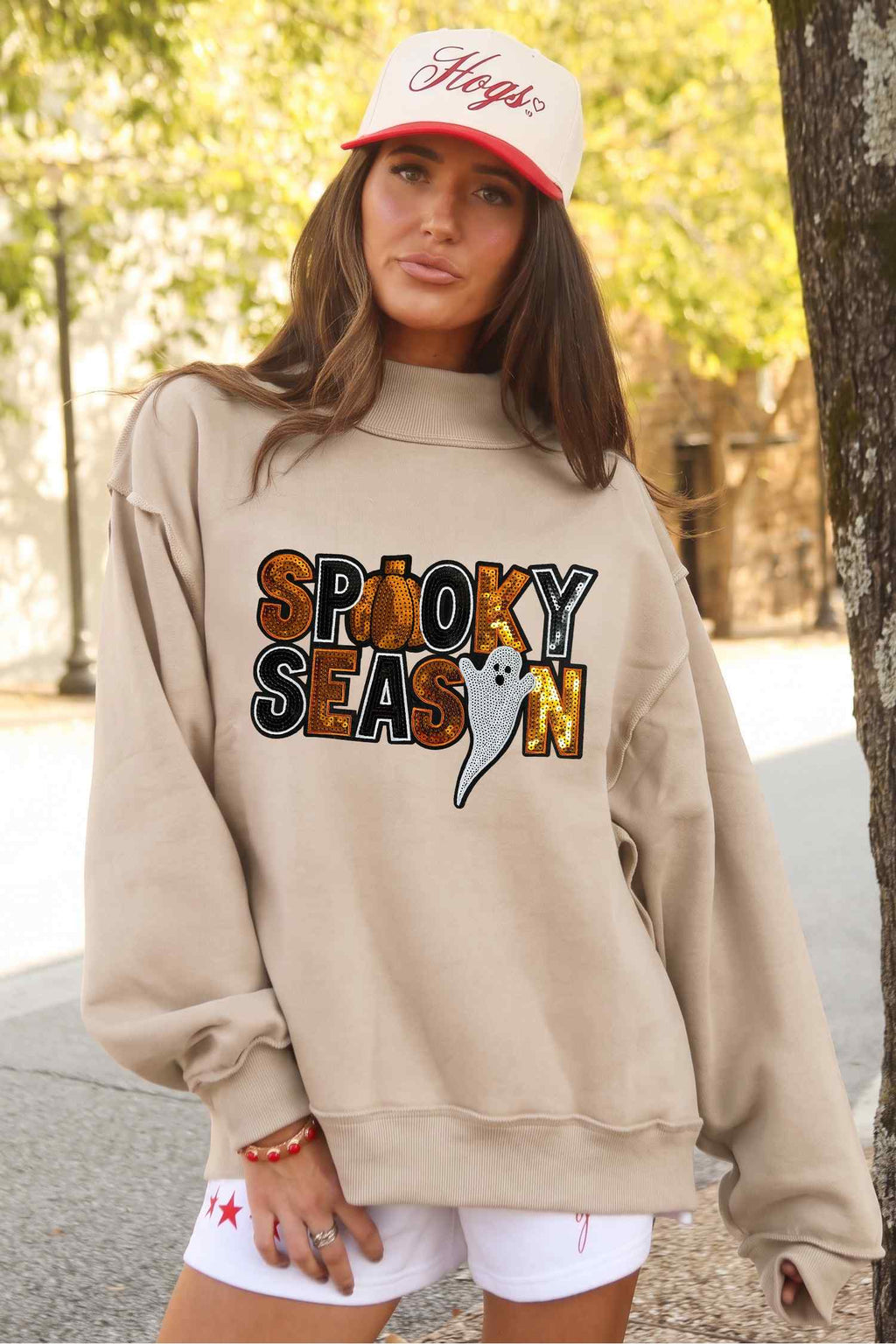 Spooky Season Sequin Sweatshirt