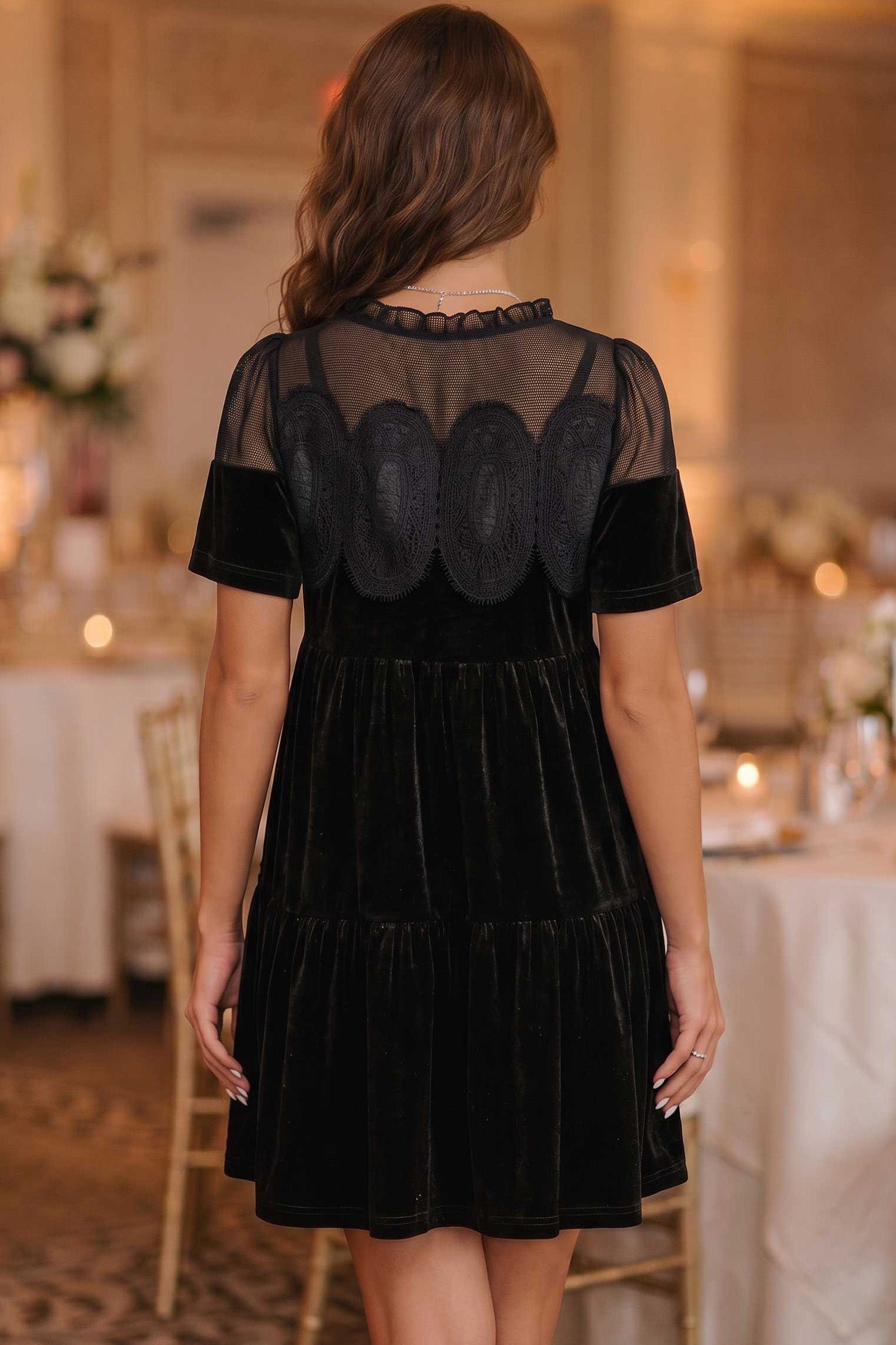 Little Black Velvet Dress