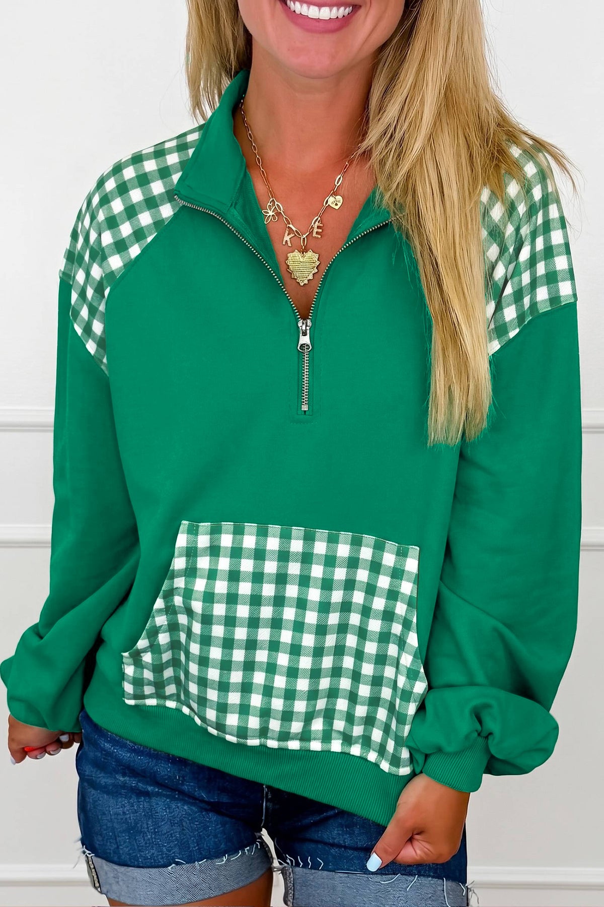 Perfectly Plaid Quarter Zip