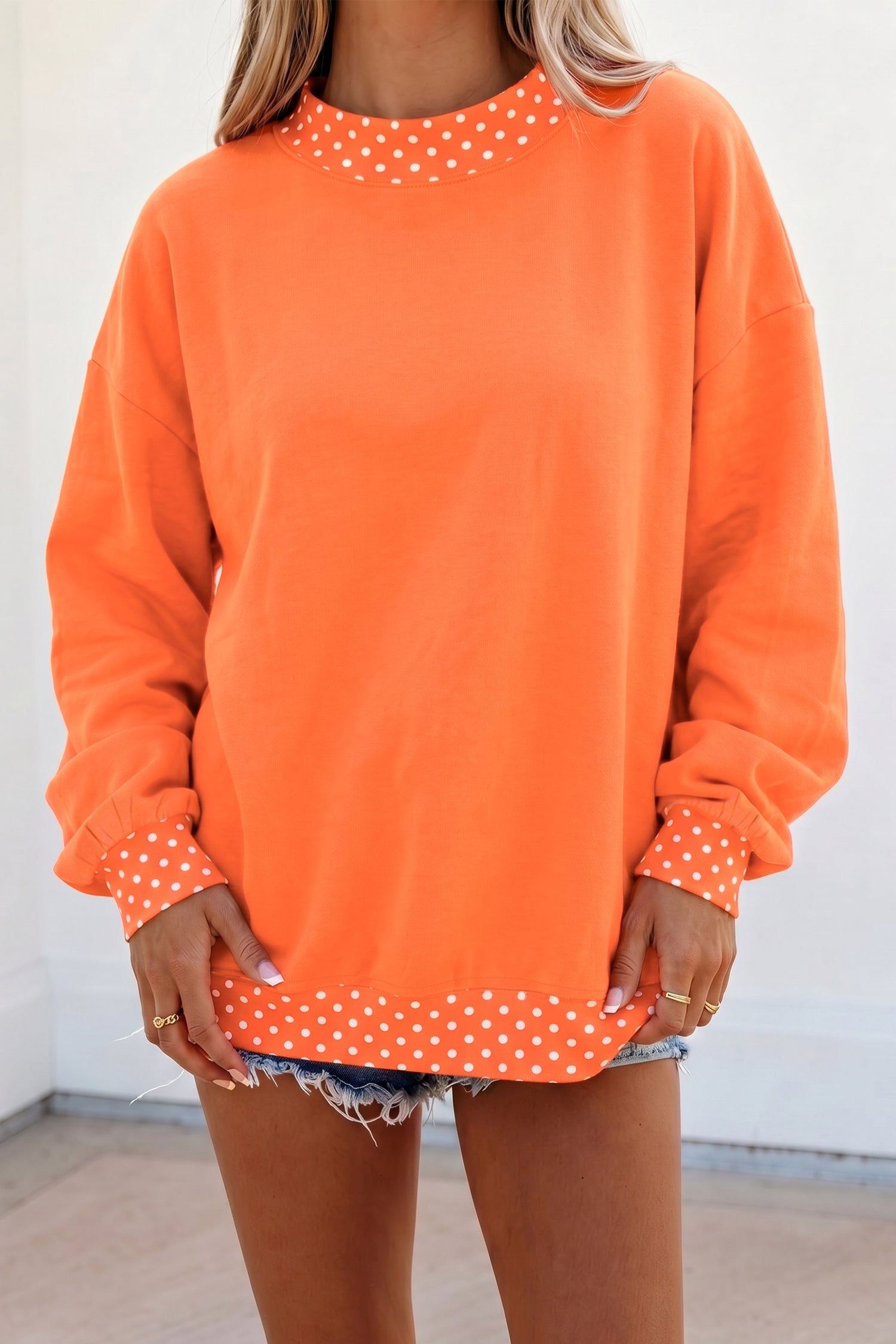 Polka Dot Sweatshirt