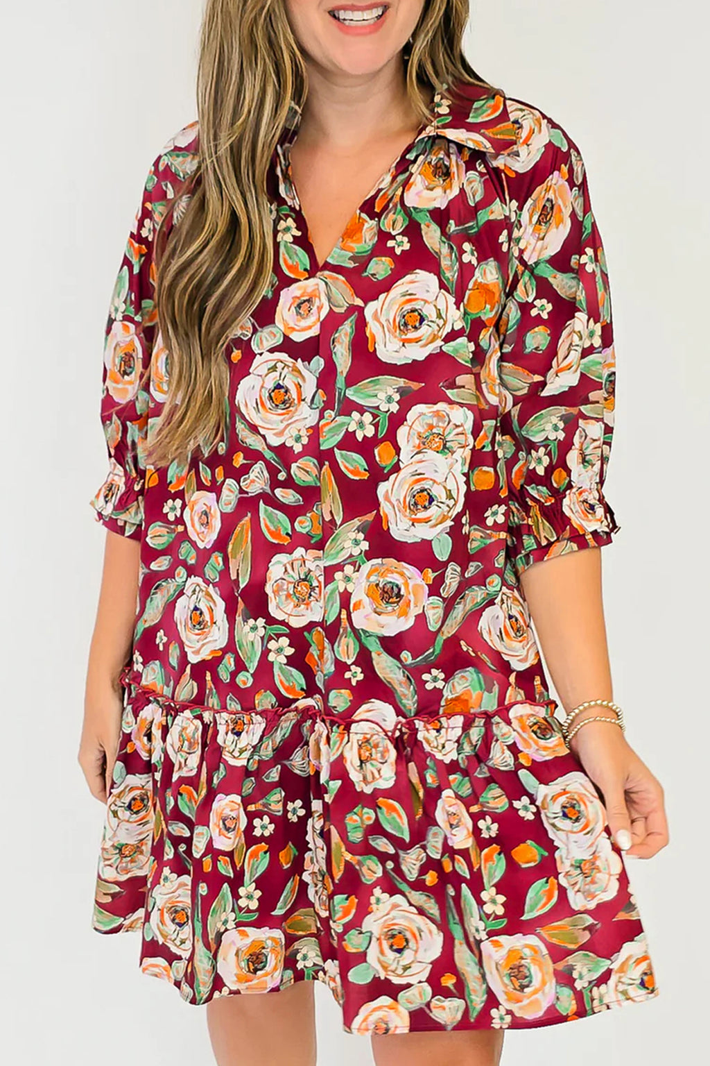 Ruby Floral Darling Dress