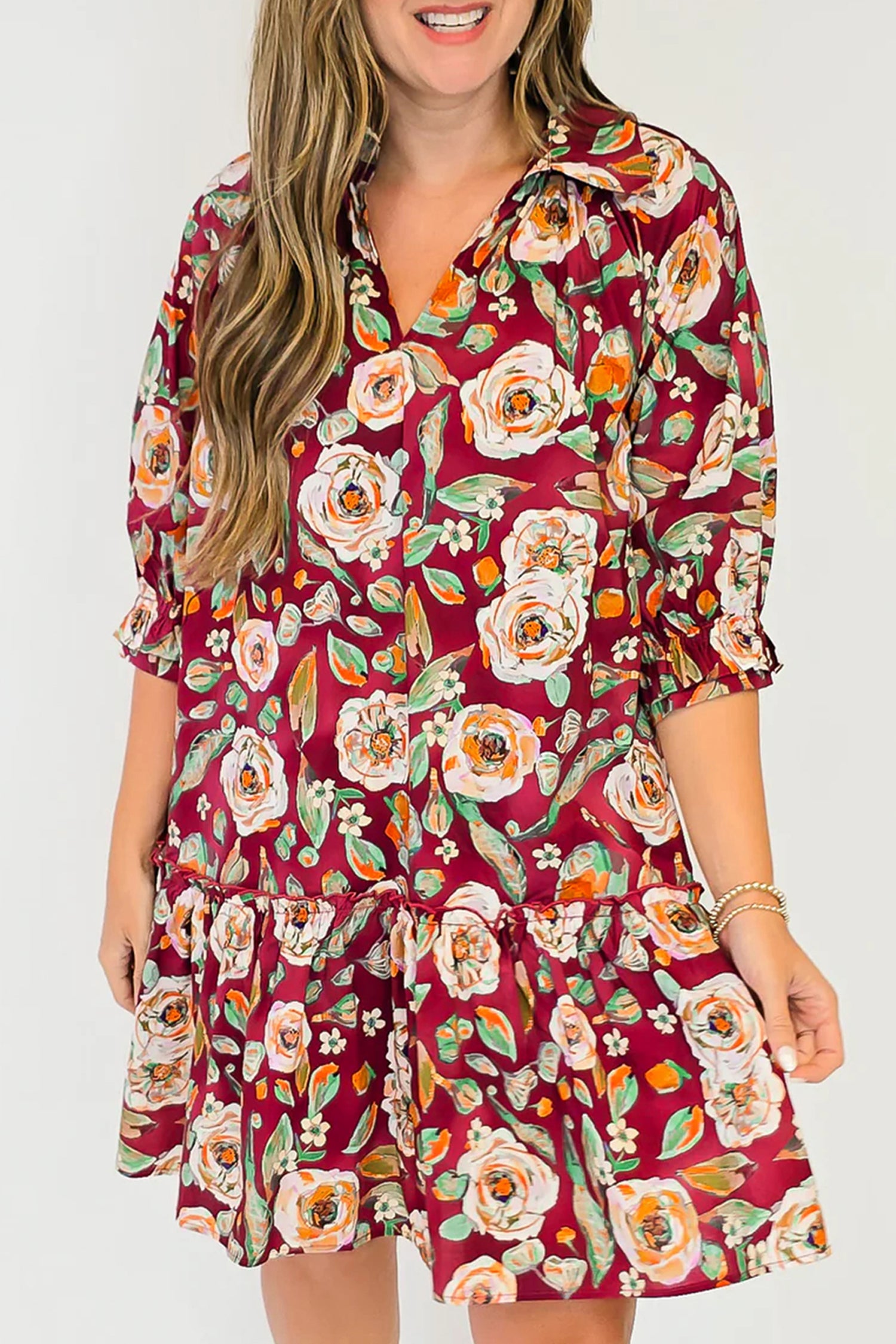 Ruby Floral Darling Dress
