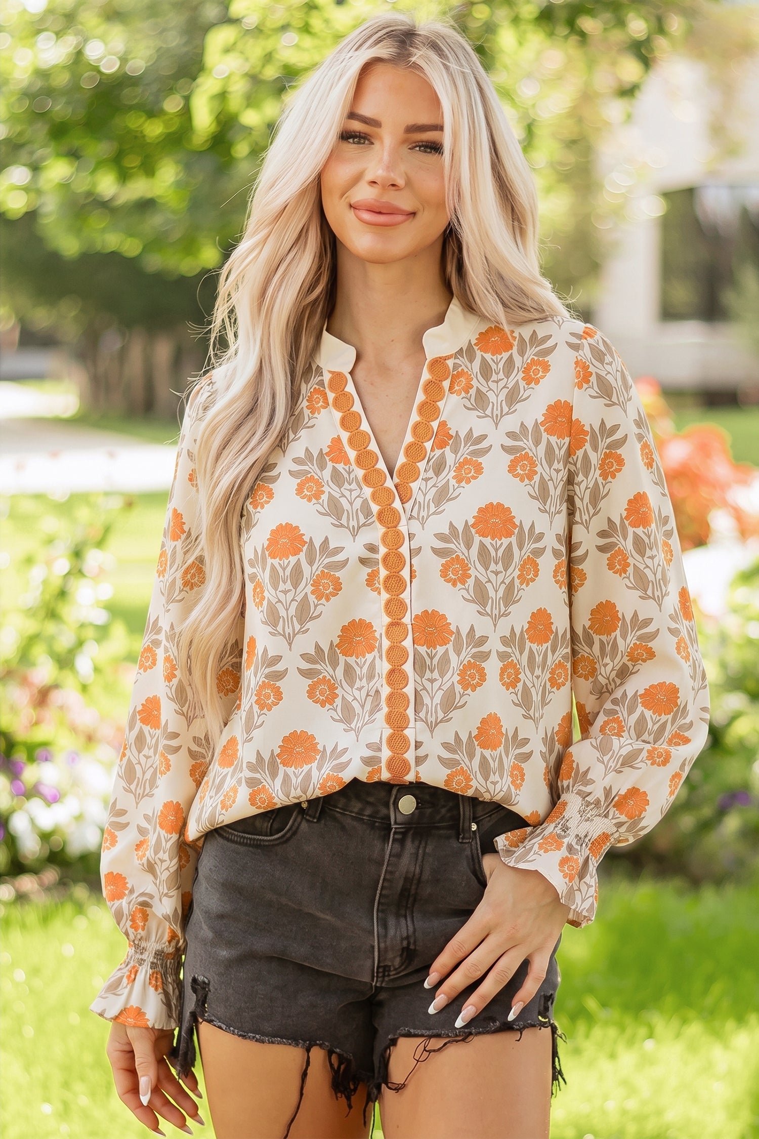 Pumpkin Petals Blouse