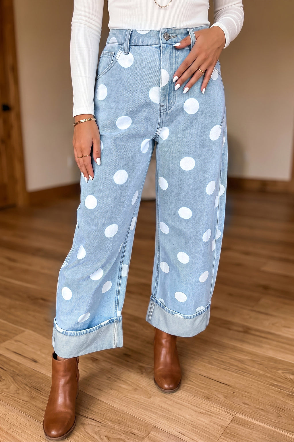 Pretty in Polka Dot Jeans