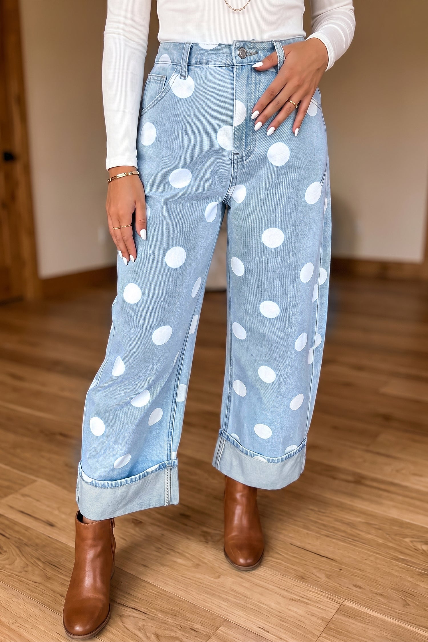 Pretty in Polka Dot Jeans