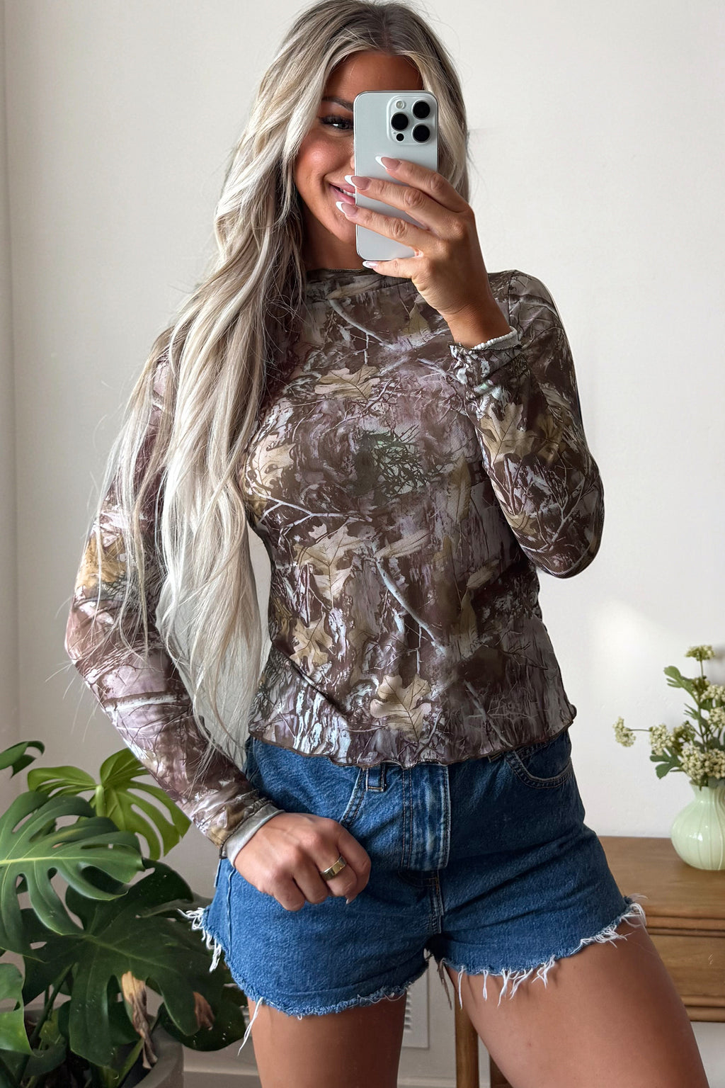 In The Garden Mesh Top